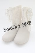 PINK HOUSE / 綿レースショートブーツ  ベージュ T-25-10-29-053-LO-SH-SA-ZT