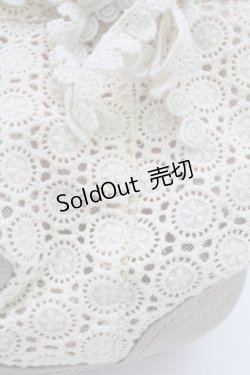 画像4: PINK HOUSE / 綿レースショートブーツ  ベージュ T-25-10-29-053-LO-SH-SA-ZT