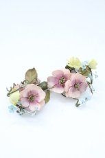 画像3: 【SALE】KETTY / チュールフラワーブーケコサージュ  ブラウンＸピンクＸグリーン T-25-10-29-055-EL-AC-SA-ZT486 (3)