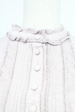 画像3: 【SALE】PINK HOUSE / ローズレース半袖チュニックブラウス  ラベンダー T-25-10-29-001-LO-BL-SA-ZT418 (3)