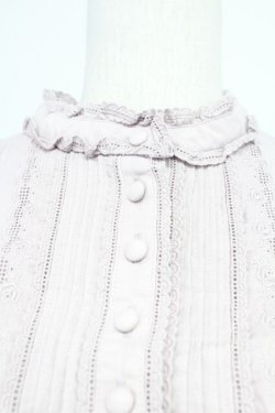 画像3: PINK HOUSE / ローズレース半袖チュニックブラウス  ラベンダー T-25-10-29-001-LO-BL-SA-ZT