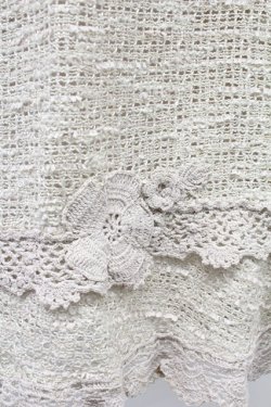 画像3: INGEBORG / フラワーニットモチーフスカート 13 アイボリー T-25-10-29-005-LO-SK-SA-ZT