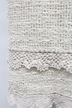 画像4: INGEBORG / フラワーニットモチーフスカート 13 アイボリー T-25-10-29-005-LO-SK-SA-ZT