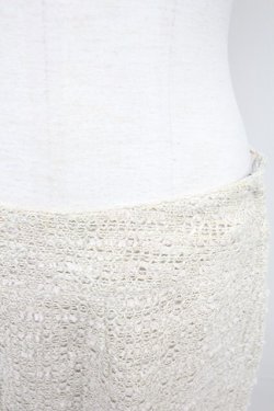 画像5: INGEBORG / フラワーニットモチーフスカート 13 アイボリー T-25-10-29-005-LO-SK-SA-ZT