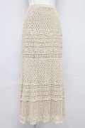 INGEBORG / レースニットスカート  アイボリー T-25-10-29-006-LO-SK-SA-ZT