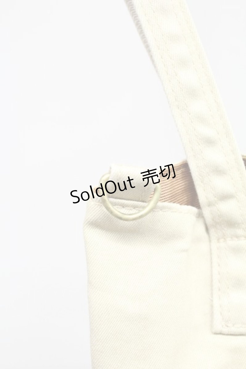 画像5: 【SALE】INGEBORG / ロゴ刺繍リボン付きバケツバック  カーキ T-25-10-29-010-LO-BG-SA-ZTK026 (5)