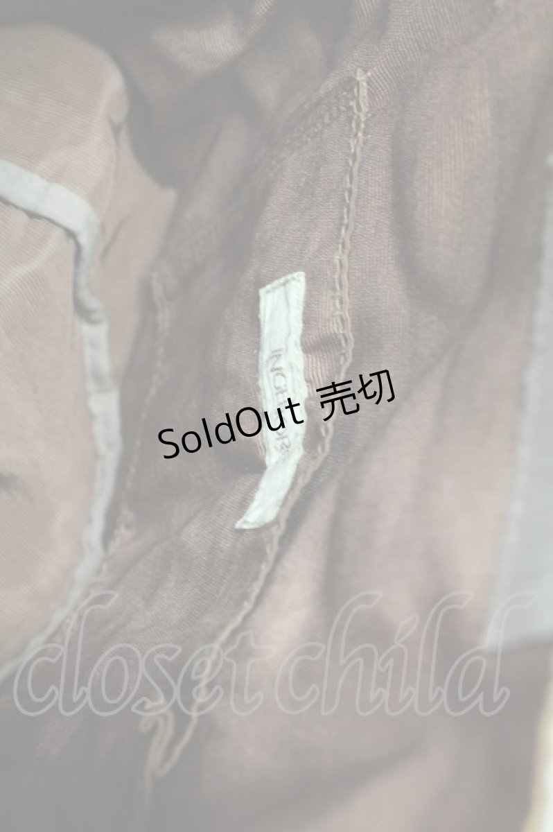 画像7: 【SALE】INGEBORG / ロゴ刺繍リボン付きバケツバック  カーキ T-25-10-29-010-LO-BG-SA-ZTK026 (7)