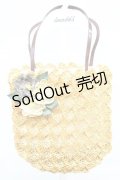 PINK HOUSE / 麦わらコサージュ付きミニバッグ  オレンジ T-25-10-29-011-LO-BG-SA-ZT