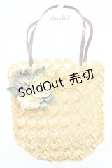 PINK HOUSE / 麦わらコサージュ付きミニバッグ  オレンジ T-25-10-29-011-LO-BG-SA-ZT
