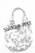 【SALE】INGEBORG / 薔薇プリントハンドバッグ  グレー T-25-10-29-012-LO-BG-SA-ZTK026