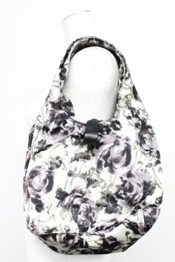 画像1: INGEBORG / 薔薇プリントハンドバッグ  グレー T-25-10-29-012-LO-BG-SA-ZT