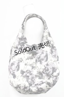 画像1: 【SALE】INGEBORG / 薔薇プリントハンドバッグ  グレー T-25-10-29-012-LO-BG-SA-ZTK026