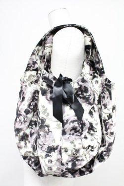 画像2: INGEBORG / 薔薇プリントハンドバッグ  グレー T-25-10-29-012-LO-BG-SA-ZT