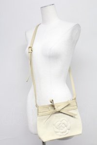 INGEBORG / カメリア刺繍ポシェット  アイボリー T-25-10-29-013-LO-BG-SA-ZT-K026