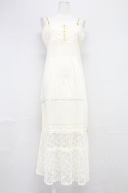 画像1: PINK HOUSE / 裾レース切替キャミワンピース  アイボリー T-25-10-29-002-LO-OP-SA-ZT