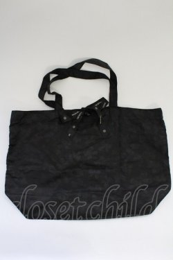 画像1: INGEBORG / リボンプリントバッグ  黒 T-25-10-29-015-LO-BG-SA-ZT