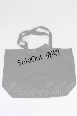 画像1: 【SALE】INGEBORG / リボンプリントバッグ  黒 T-25-10-29-015-LO-BG-SA-ZT-K026