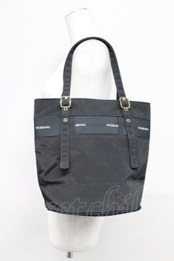 画像2: INGEBORG / ロゴベルトリボンハンドバッグ  黒Xゴールド T-25-10-29-016-LO-BG-SA-ZT
