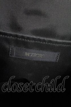 画像5: INGEBORG / ロゴベルトリボンハンドバッグ  黒Xゴールド T-25-10-29-016-LO-BG-SA-ZT