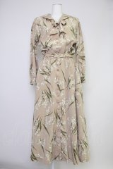 INGEBORG / 鈴蘭プリントセーラーワンピース  アイボリー T-25-10-30-023-LO-OP-SA-ZS