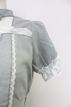 画像4: Honey Cinnamon / チョーカーネックワンピース  黒X白 T-25-10-30-025-LO-OP-SA-ZT