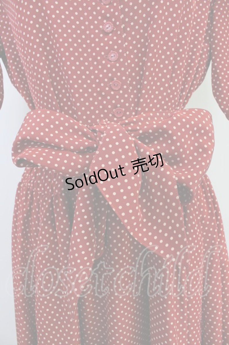 画像3: PINK HOUSE / ドット半袖シャツワンピース  赤Ｘ白 T-25-10-30-026-LO-OP-SA-ZT621 (3)