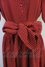 画像3: PINK HOUSE / ドット半袖シャツワンピース  赤Ｘ白 T-25-10-30-026-LO-OP-SA-ZI (3)
