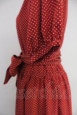 画像4: PINK HOUSE / ドット半袖シャツワンピース  赤X白 T-25-10-30-026-LO-OP-SA-ZT