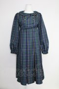 FLC / MINA*タータンチェックワンピース S グリーンチェック T-25-10-30-028-LO-OP-SA-ZT