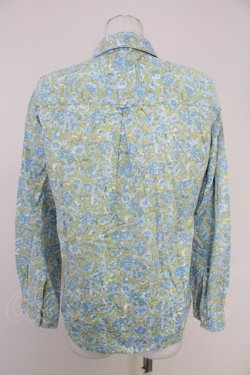 画像2: PINK HOUSE / フラワー総柄ブラウス L 青 T-25-10-30-004-LO-BL-SA-ZT