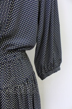 画像6: PINK HOUSE / 丸襟ドットワンピース  ネイビーXアイボリー T-25-10-30-030-LO-OP-SA-ZT
