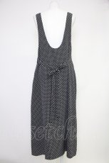 画像2: 【SALE】PINK HOUSE / リボンドットジャンパースカート  黒Ｘ白 T-25-10-30-031-LO-OP-SA-ZT263 (2)