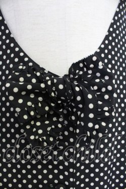 画像3: PINK HOUSE / リボンドットジャンパースカート  黒X白 T-25-10-30-031-LO-OP-SA-ZT