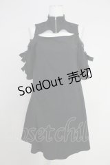 Ank Rouge / ZIPハイネックオフショルワンピース  黒 T-25-10-30-034-CA-OP-SA-ZI