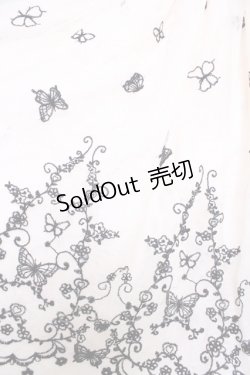 画像3: axes femme / 蝶々刺繍チュールスカート  アイボリーＸ黒 T-25-10-30-035-AX-SK-SA-ZI