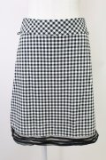 MILK / ギンガムチェックスカート  黒Ｘ白 T-25-10-30-038-ML-SK-SA-ZT