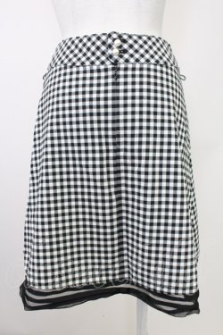 画像2: MILK / ギンガムチェックスカート  黒X白 T-25-10-30-038-ML-SK-SA-ZT