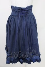画像2: AND ROMEO / コルセット調スカート アンティークリボン  ネイビー T-25-10-30-039-LO-SK-SA-ZT663 (2)