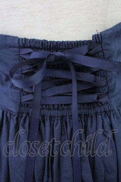 画像3: AND ROMEO / コルセット調スカート アンティークリボン  ネイビー T-25-10-30-039-LO-SK-SA-ZT