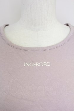 画像3: INGEBORG / ロゴプリント半袖カットソー  ピンク T-25-10-30-005-LO-TO-SA-ZT