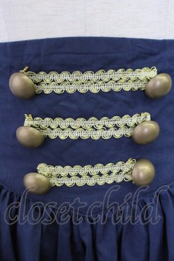 画像4: AND ROMEO / コルセット調スカート アンティークリボン  ネイビー T-25-10-30-039-LO-SK-SA-ZT