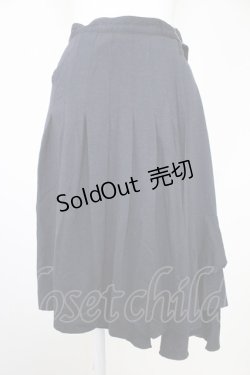 画像1: Jane Marple Dans Le Salon / サイドベルト巻きスカート  黒 T-25-10-30-041-JM-SK-SA-ZI