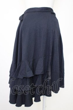 画像2: Jane Marple Dans Le Salon / サイドベルト巻きスカート  黒 T-25-10-30-041-JM-SK-SA-ZT