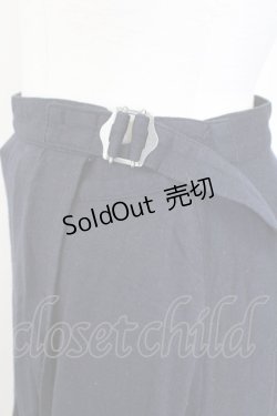 画像3: Jane Marple Dans Le Salon / サイドベルト巻きスカート  黒 T-25-10-30-041-JM-SK-SA-ZI