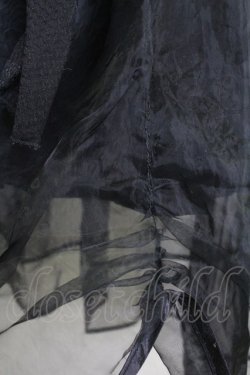 画像4: MR corset / リボンチュールスカート  黒 T-25-10-30-042-PU-SK-SA-ZT