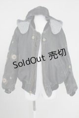 PINK HOUSE / ワッペンデニムブルゾン  黒デニム T-25-10-30-043-LO-JA-SA-ZI