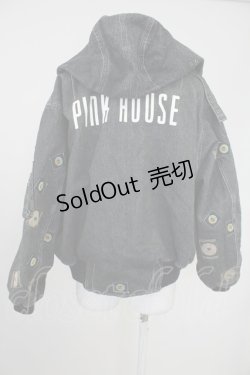 画像2: PINK HOUSE / ワッペンデニムブルゾン  黒デニム T-25-10-30-043-LO-JA-SA-ZI