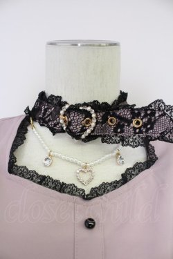 画像3: Rojita / ハートバックルチェーン付き長袖ブラウス  ピンクX黒 T-25-10-30-006-LO-BL-SA-ZT