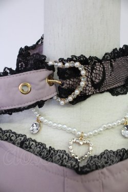 画像6: Rojita / ハートバックルチェーン付き長袖ブラウス  ピンクX黒 T-25-10-30-006-LO-BL-SA-ZT