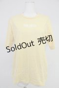 PINK HOUSE / 後ろロゴワッペン半袖カットソー L イエロー T-25-10-30-010-LO-TO-SA-ZT195